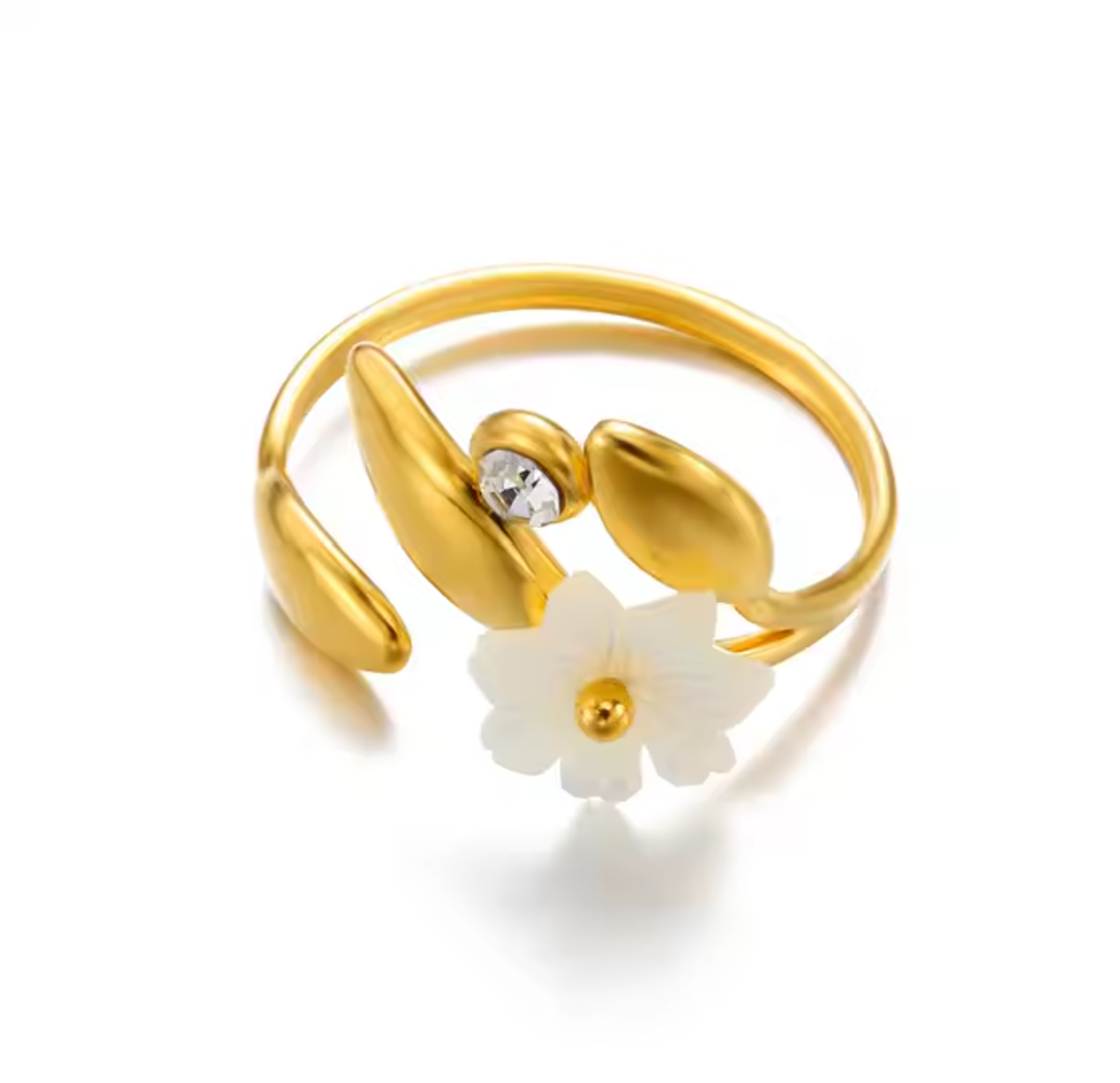 Resin flower Ring