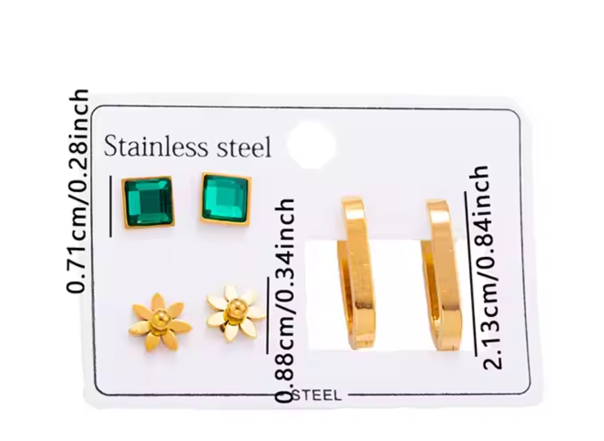 Flower Set Earrings
