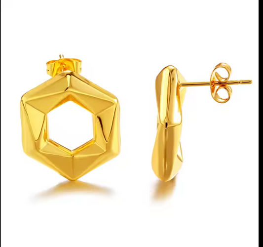Hexagon Earrings