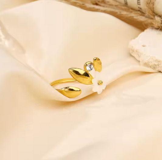 Resin flower Ring